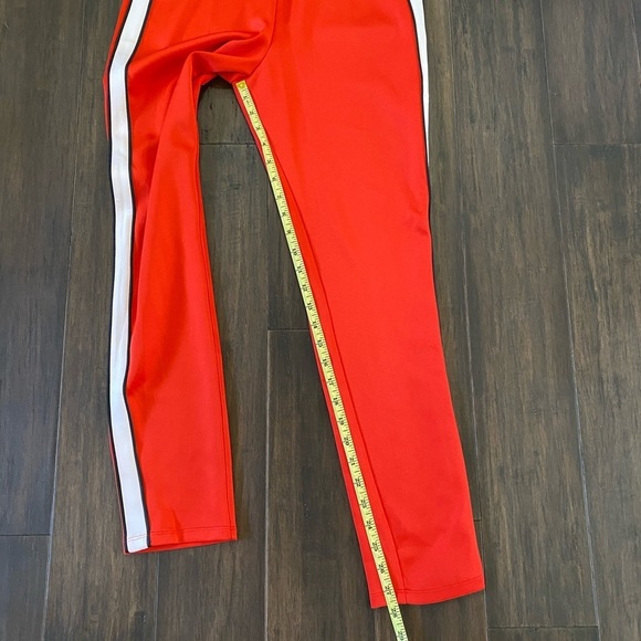 LOVERS + FRIENDS RED STRAIGHT LEG TRACK PANTS POLYESTER BLEND SIZE M - Picture 4 of 5
